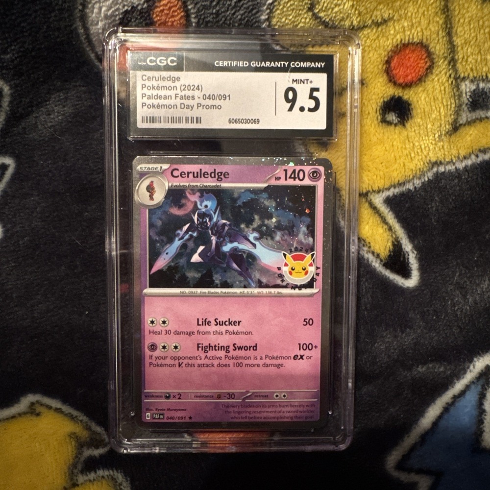 Ceruledge 040/091 Pokemon Day 2024 Stamp Holo Rare Promo CGC 9.5
